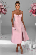 Flourenne Deandra Midi Dress in Blush