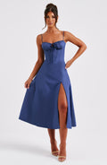 Flourenne Deandra Midi Dress in Navy