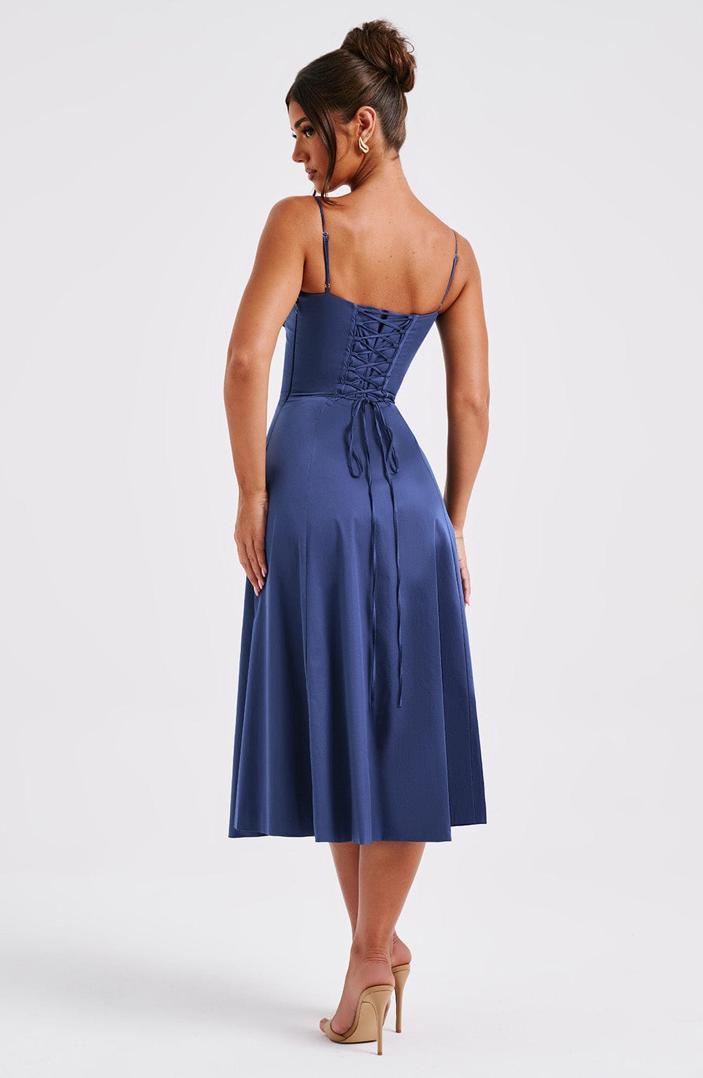 Flourenne Deandra Midi Dress in Navy