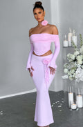 Flourenne Deemara Maxi Skirt in Pink