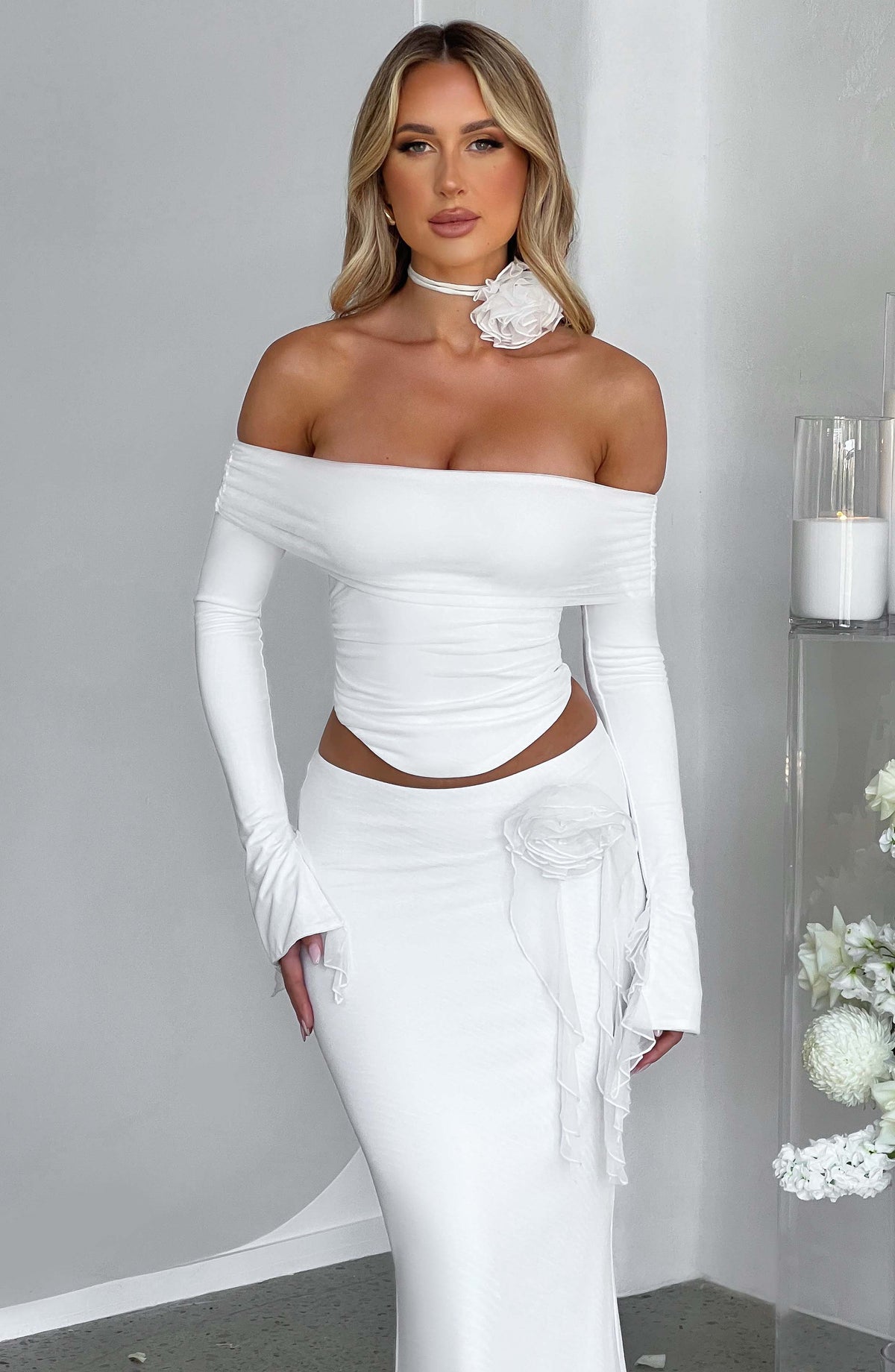 Flourenne Deemira Top in Ivory