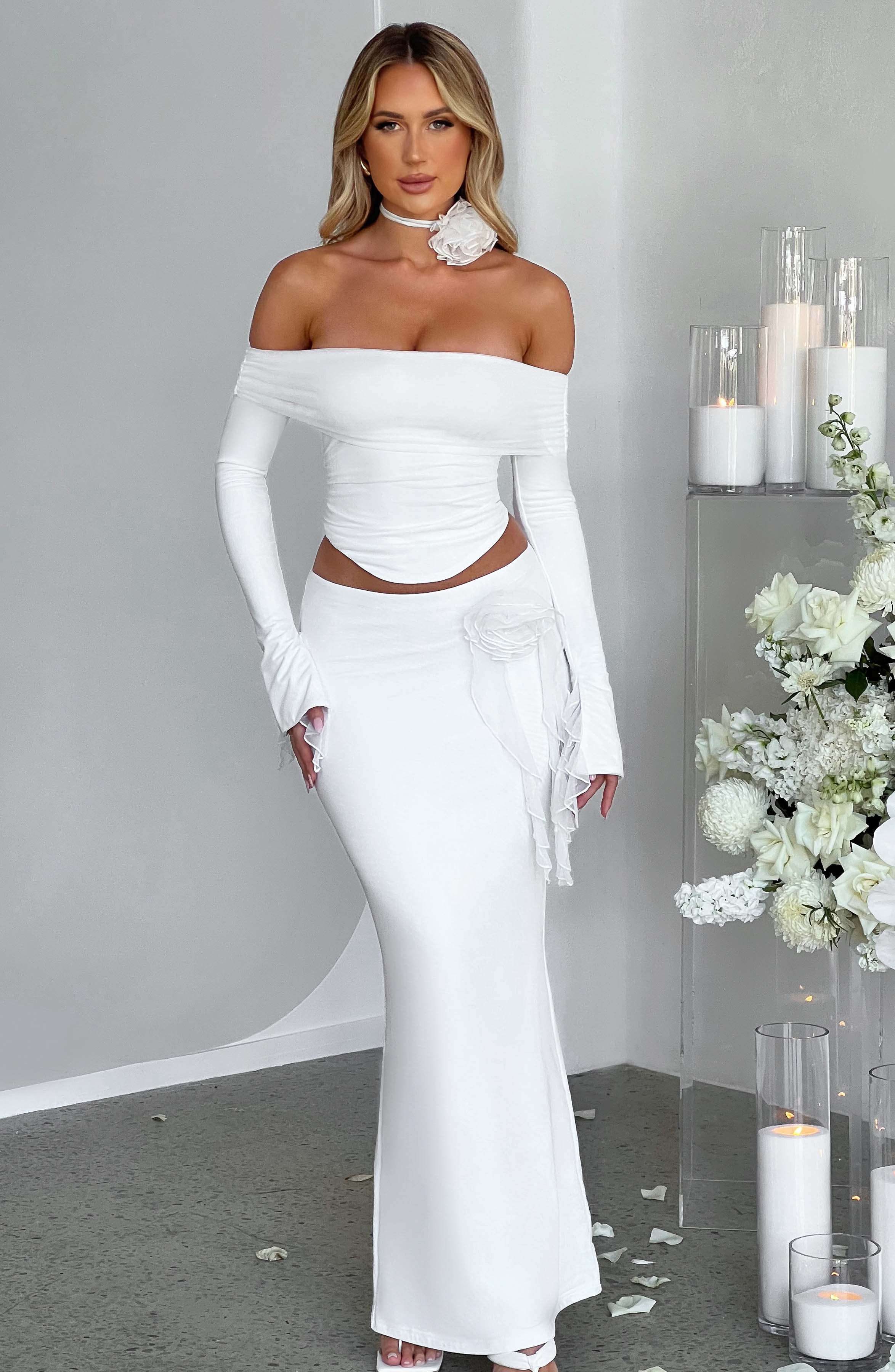 Flourenne Deemira Top in Ivory