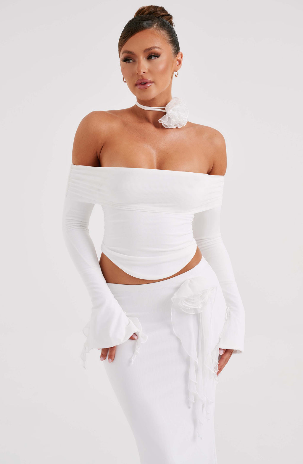 Flourenne Deemira Top in Ivory