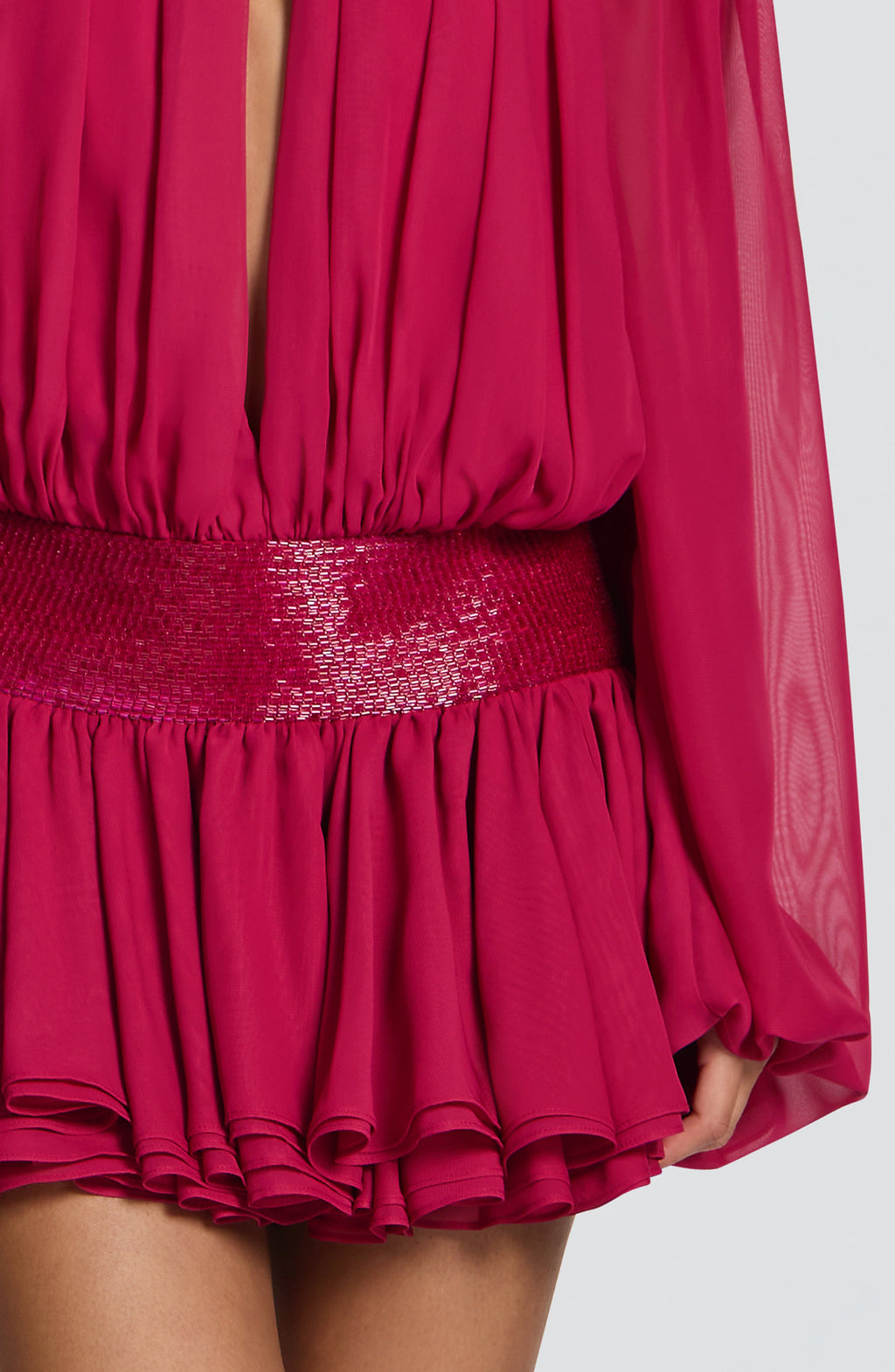 Flourenne Dejana Playsuit in Raspberry