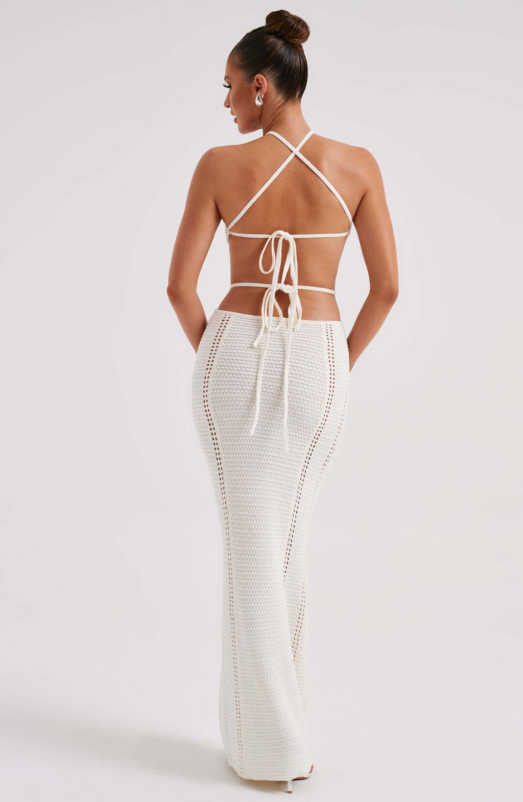 Flourenne Deliana Maxi Dress in White