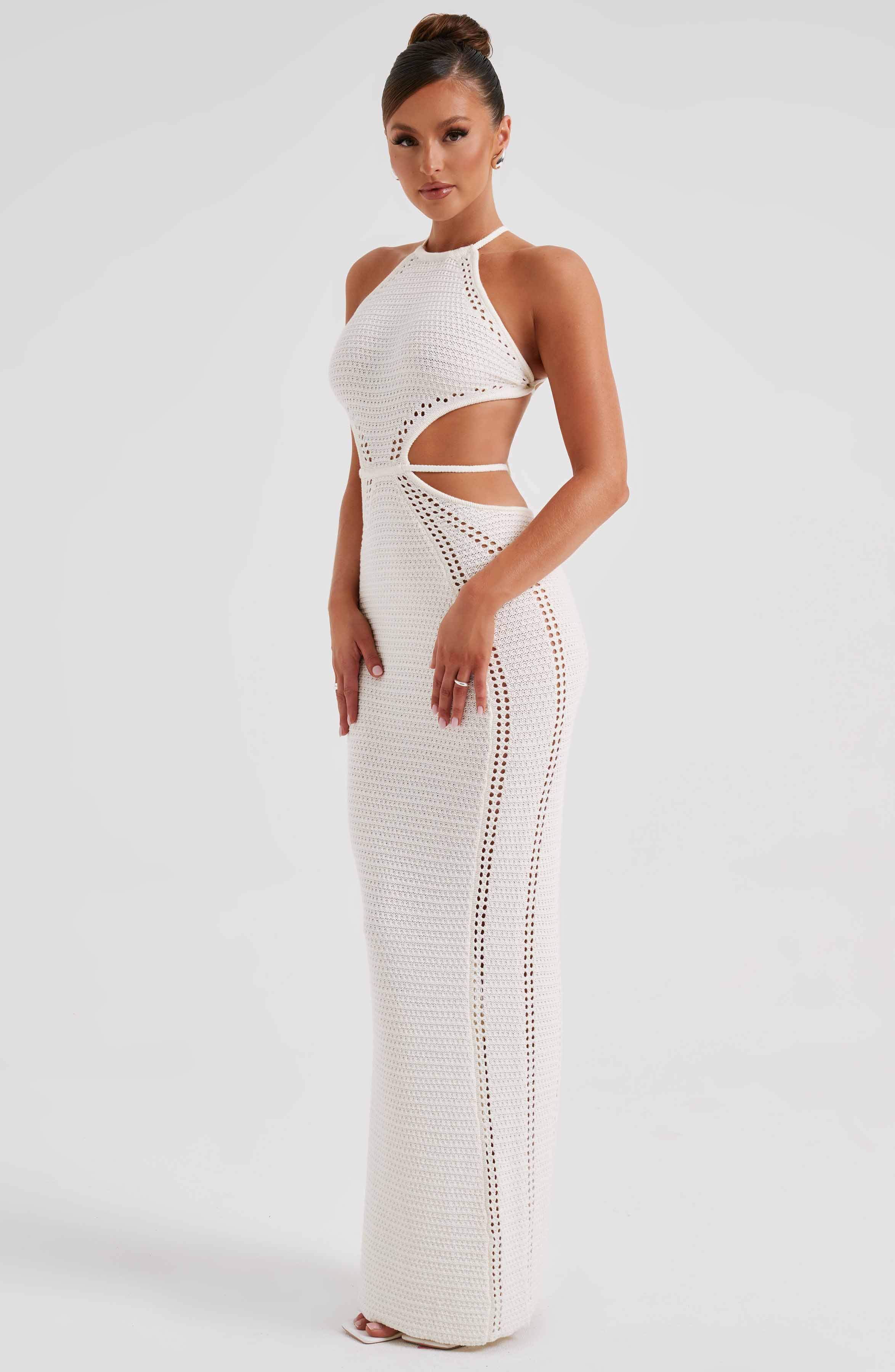 Flourenne Deliana Maxi Dress in White