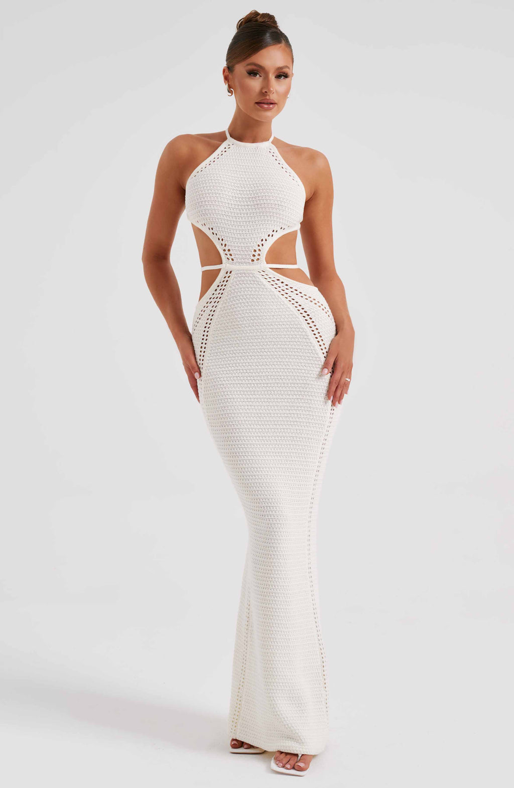 Flourenne Deliana Maxi Dress in White