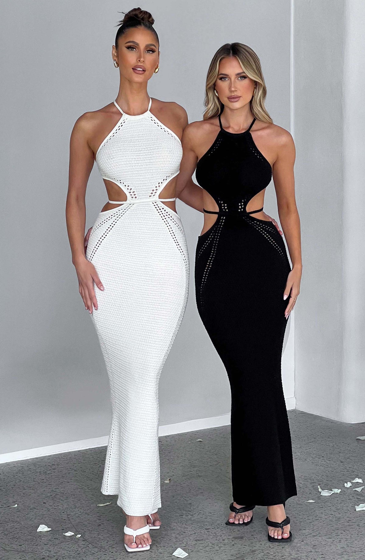 Flourenne Deliana Maxi Dress in White
