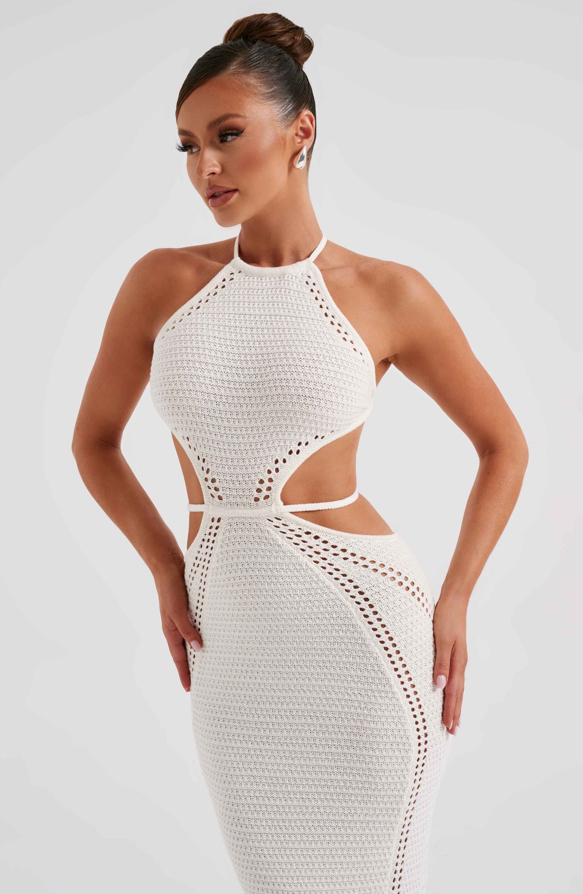 Flourenne Deliana Maxi Dress in White