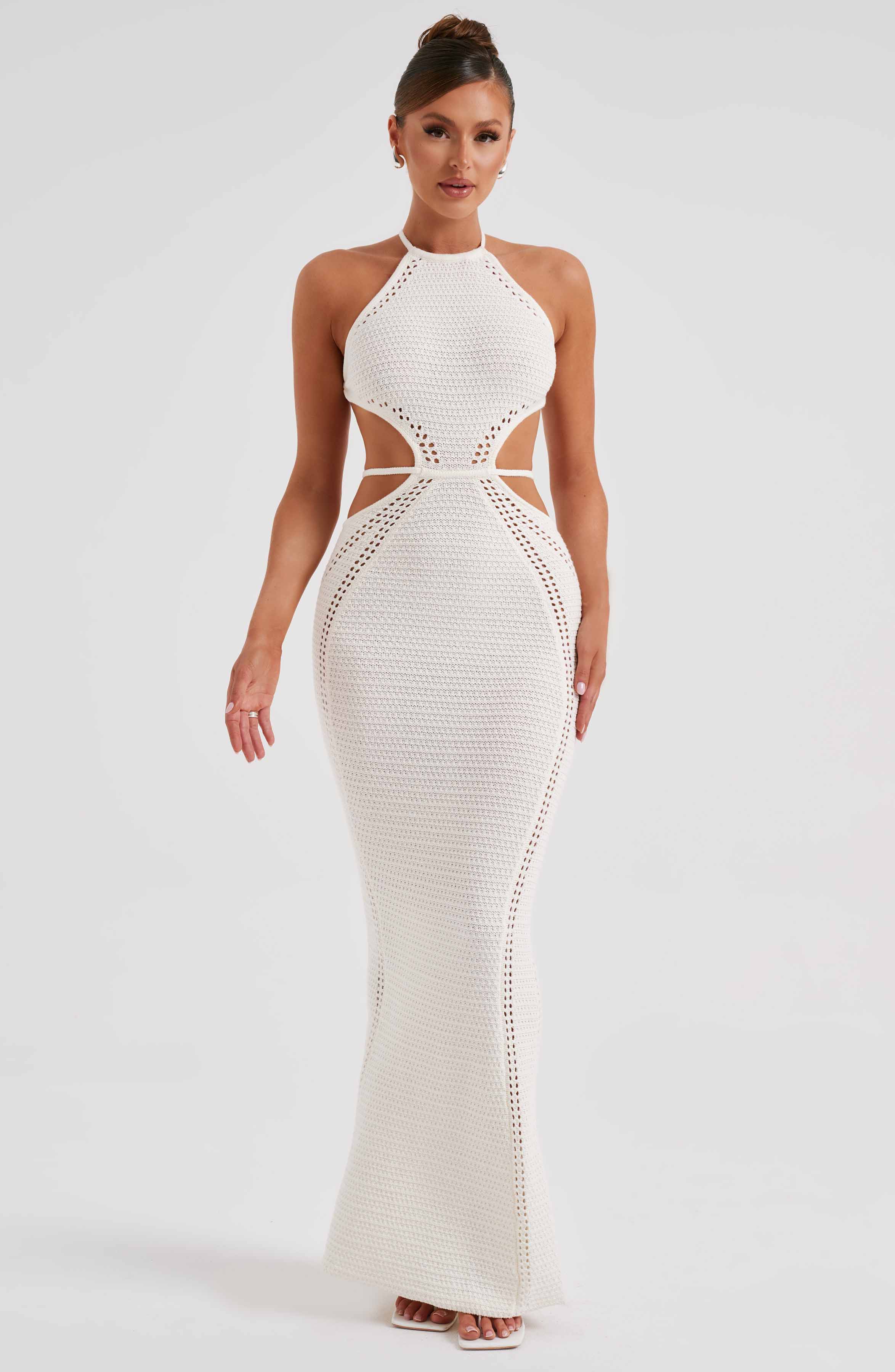 Flourenne Deliana Maxi Dress in White