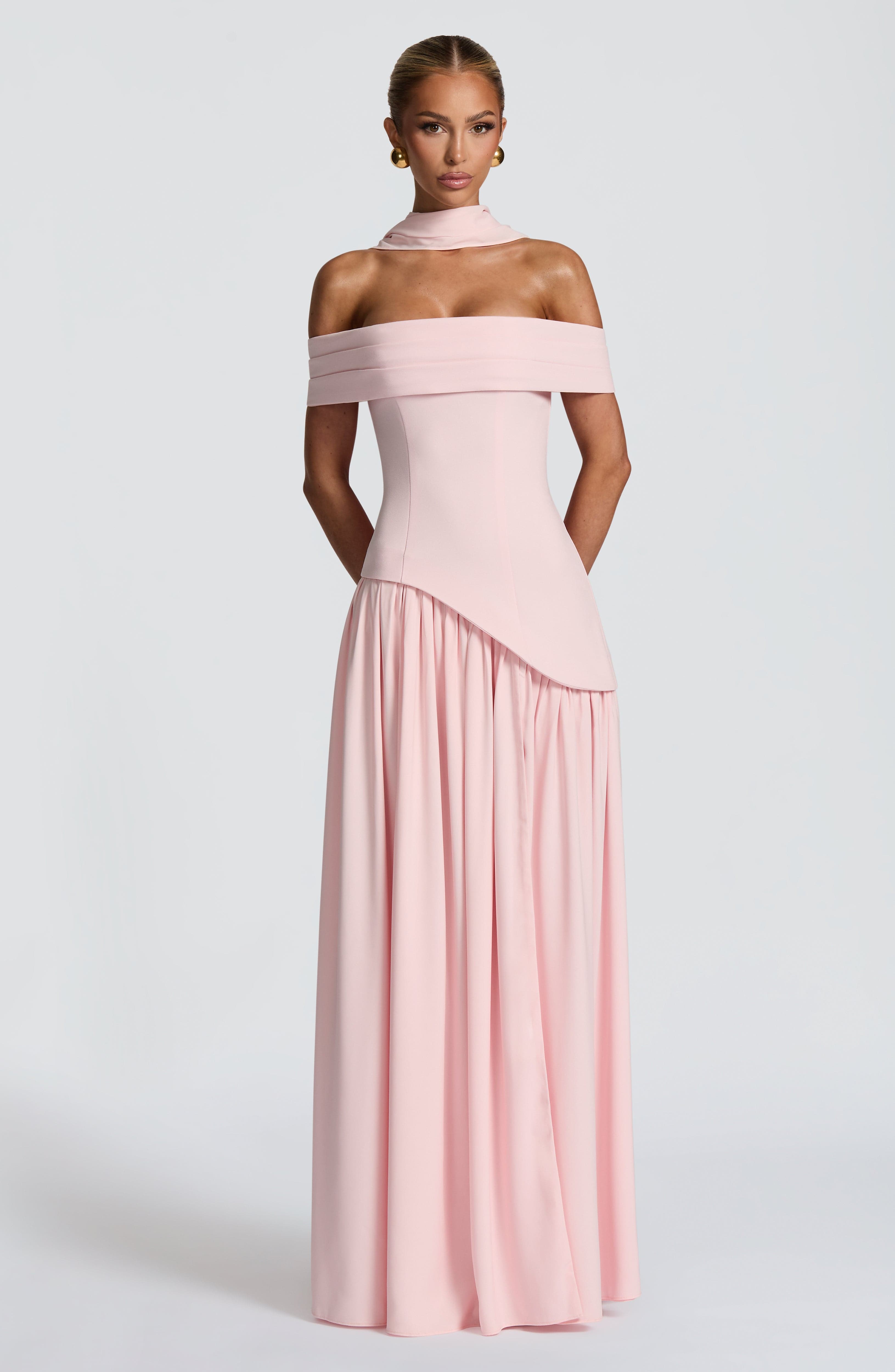 Flourenne Delilia Maxi Dress in Blush