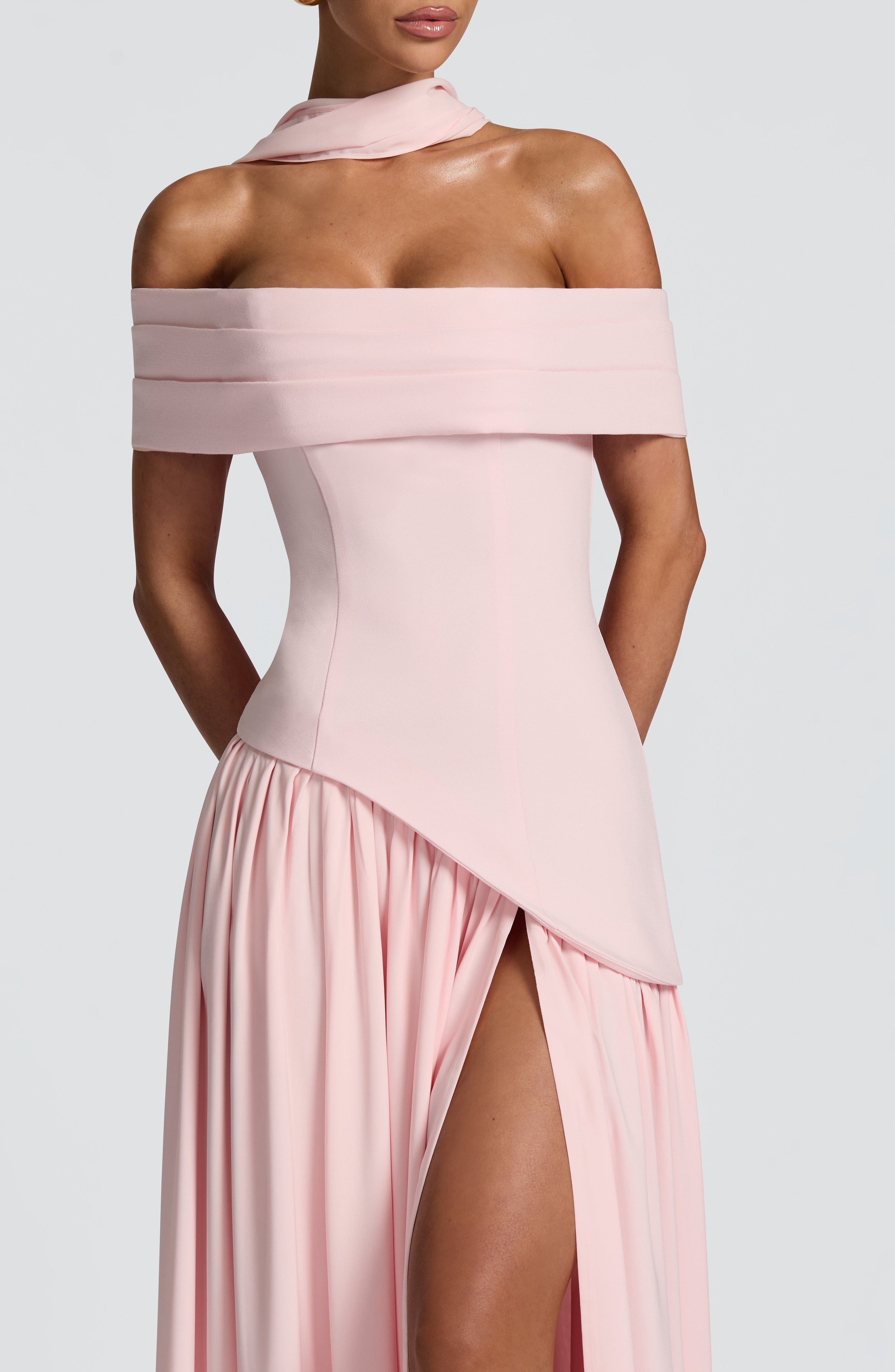 Flourenne Delilia Maxi Dress in Blush