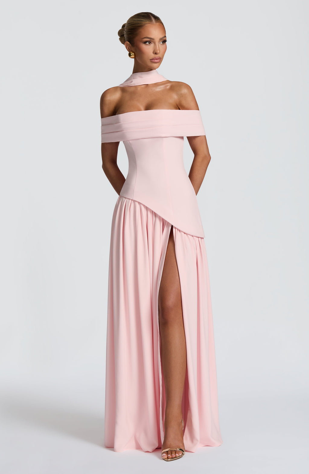 Flourenne Delilia Maxi Dress in Blush