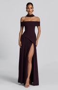 Flourenne Delisha Maxi Dress in Plum