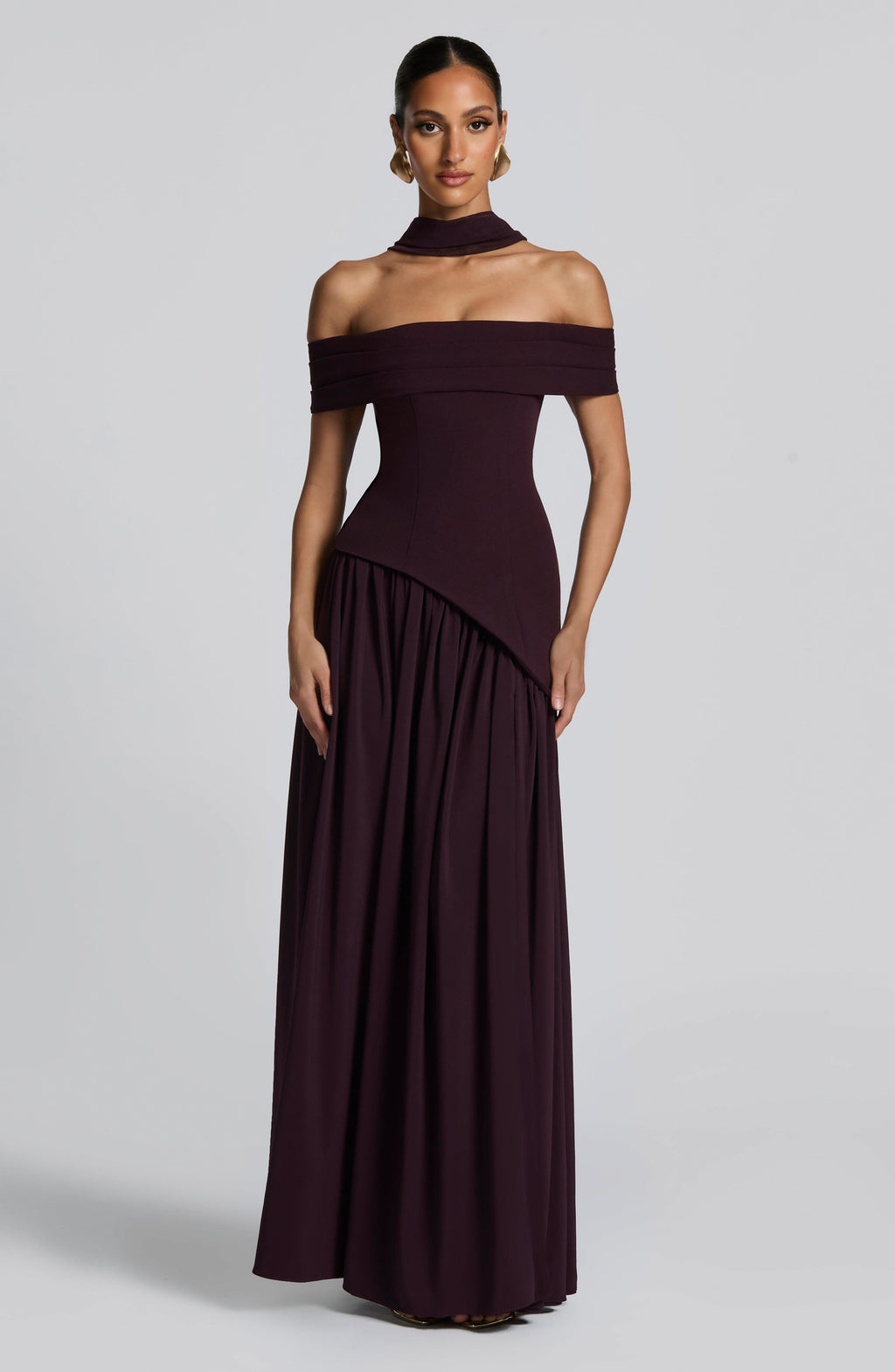 Flourenne Delisha Maxi Dress in Plum