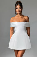 Flourenne Deltara Mini Dress in Ivory
