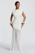 Flourenne Demelia Maxi Dress in Ivory