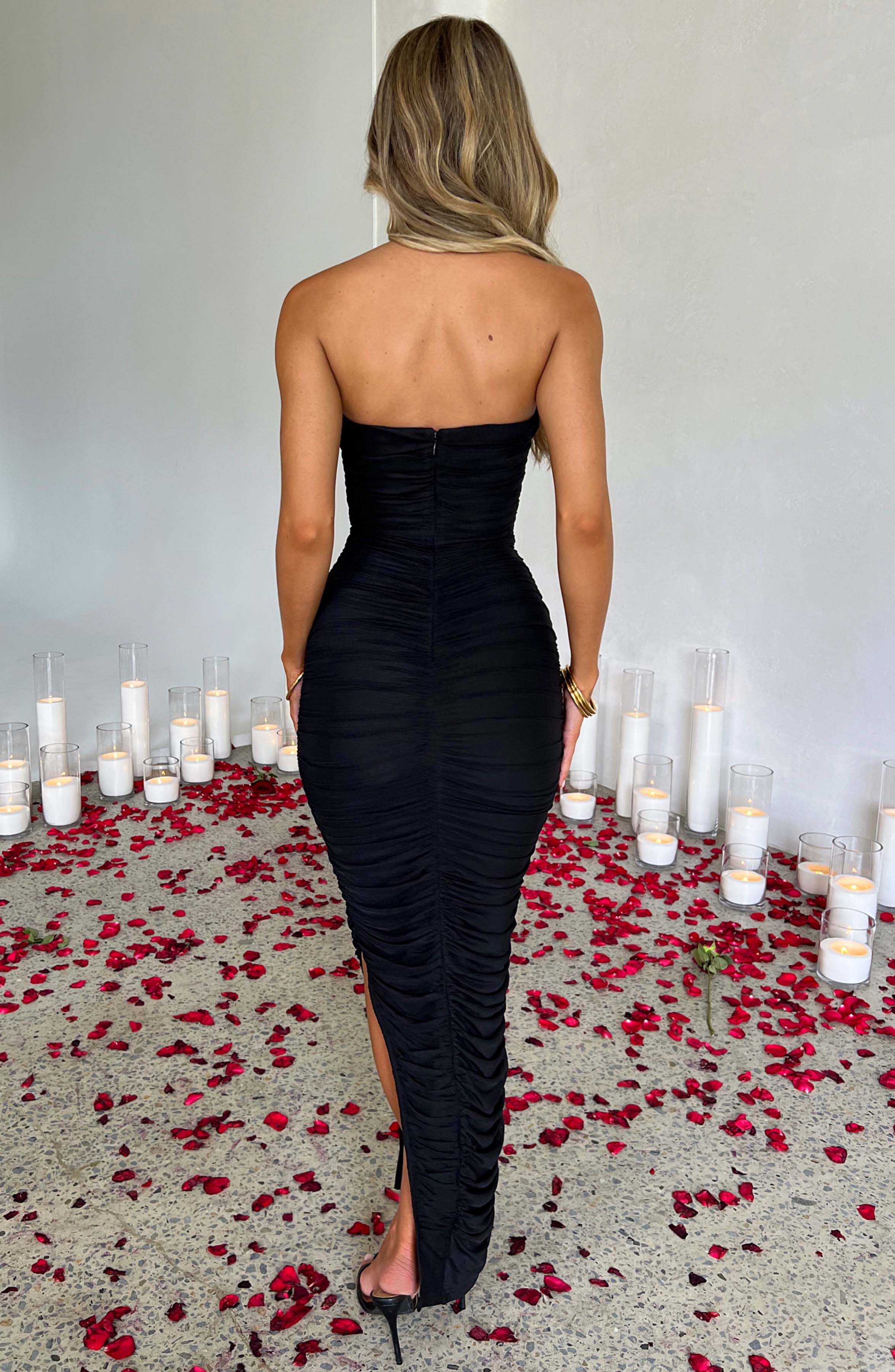 Flourenne Demira Maxi Dress in Black