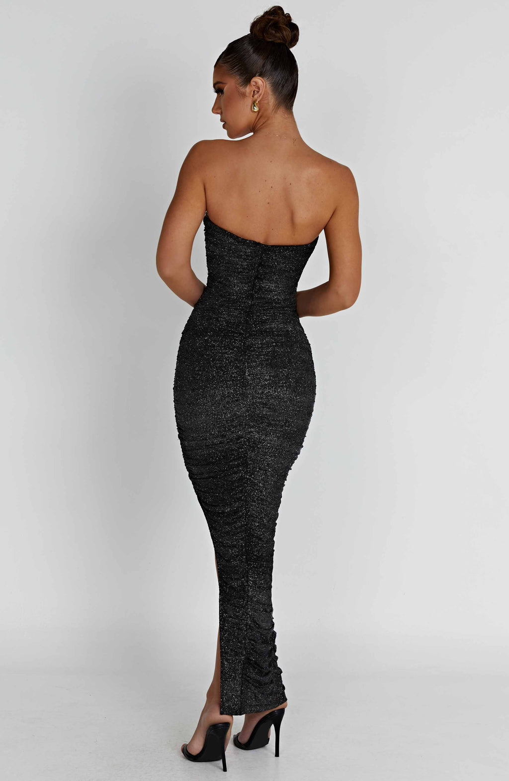 Flourenne Demira Maxi Dress in Black Sparkle