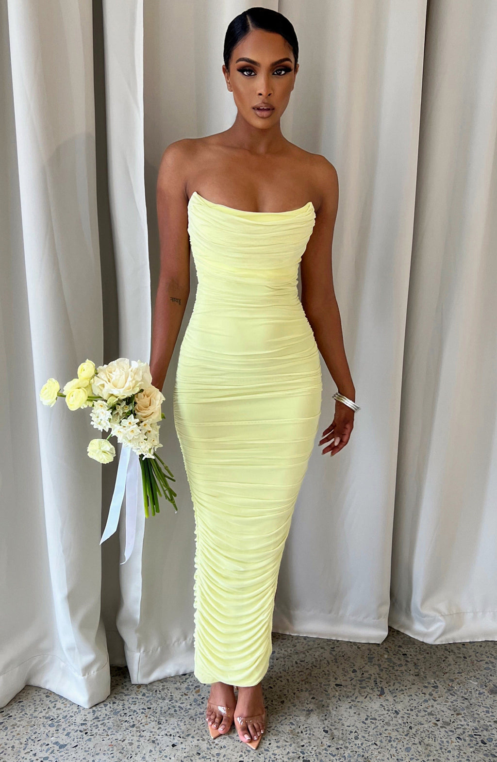 Flourenne Demira Maxi Dress in Lime