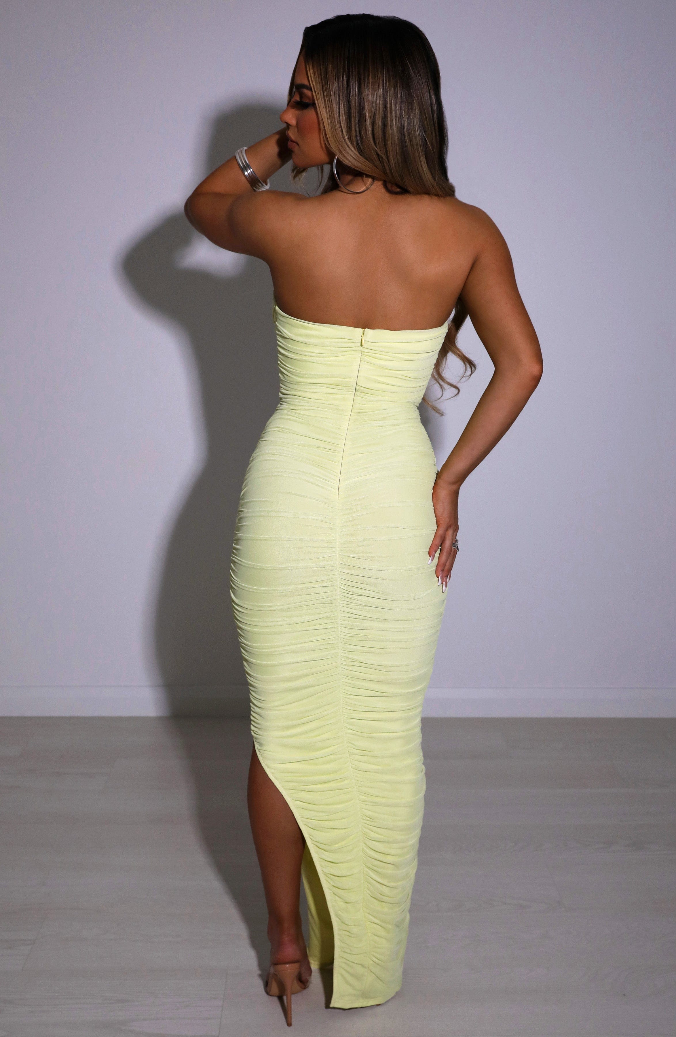 Flourenne Demira Maxi Dress in Lime