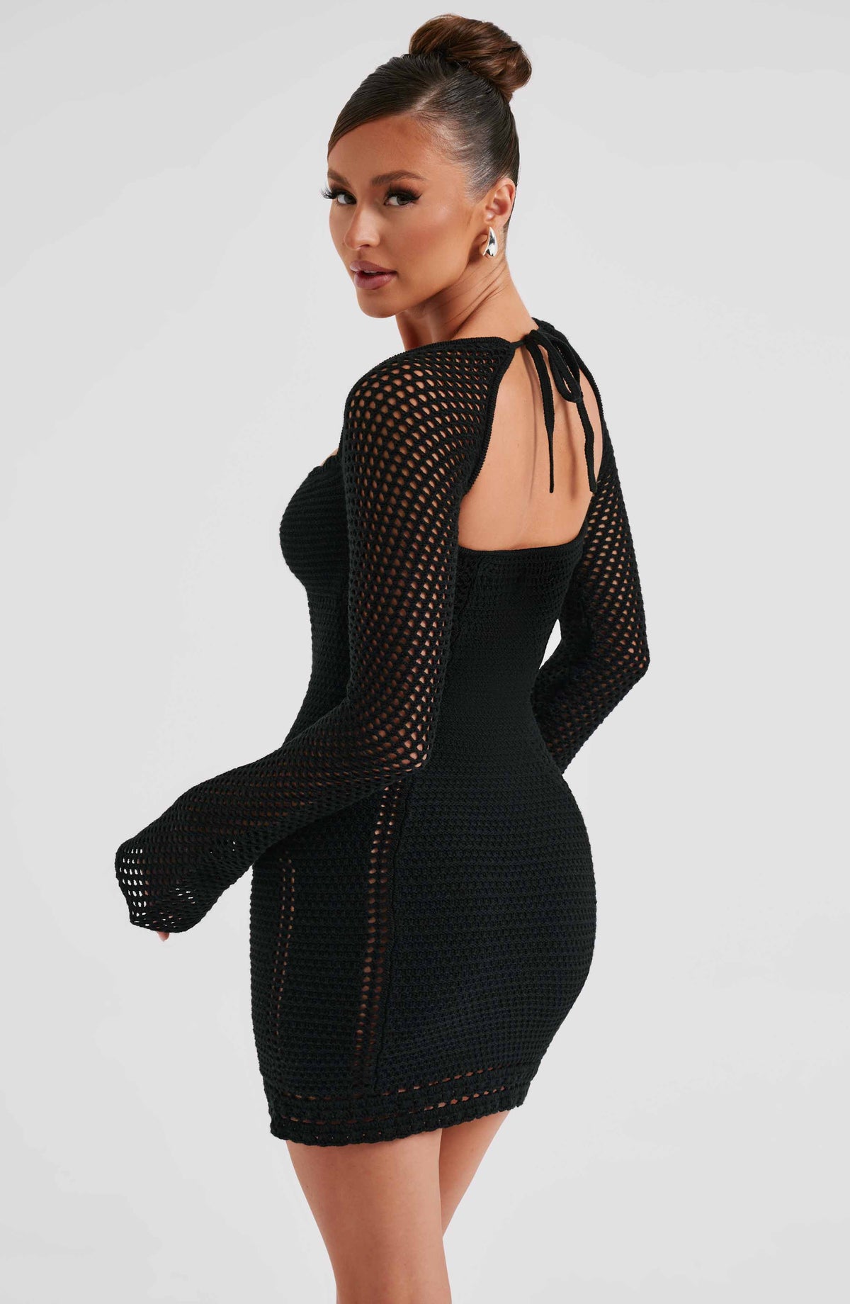 Flourenne Deziah Mini Dress in Black