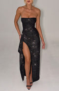 Flourenne Dhaliana Maxi Dress in Black Sparkle