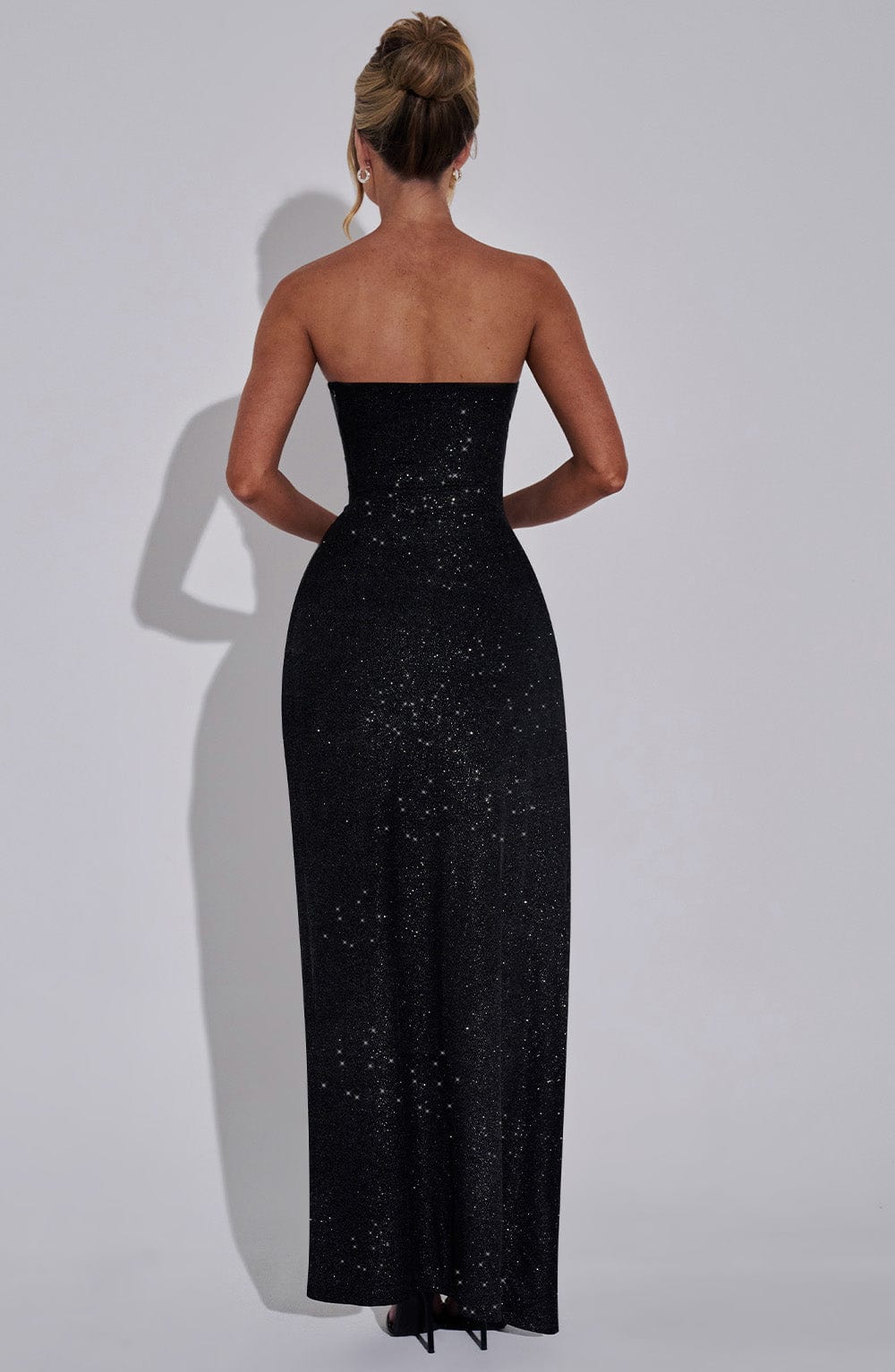 Flourenne Dhaliana Maxi Dress in Black Sparkle