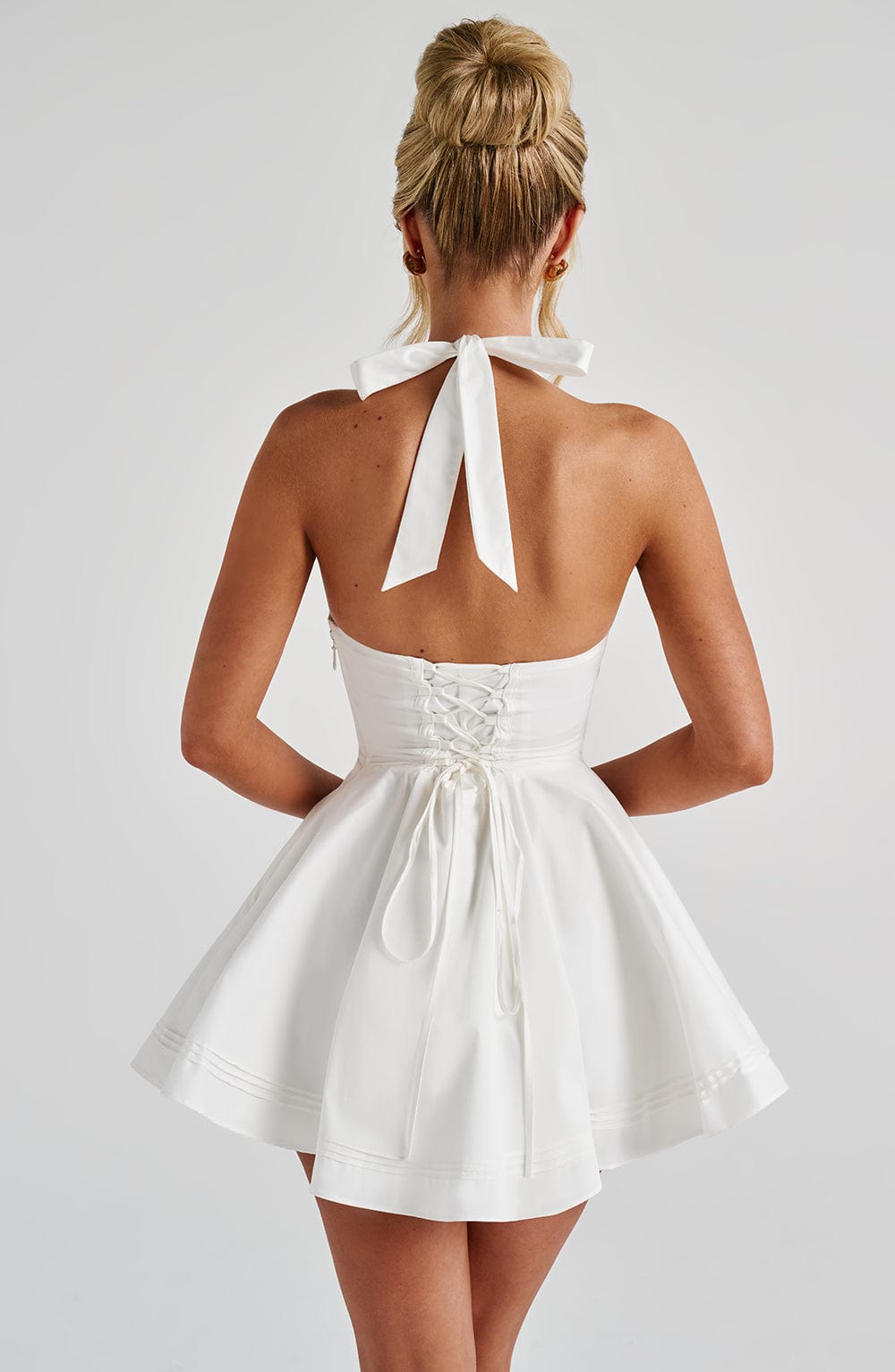 Flourenne Doriane Mini Dress in Ivory