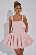 Flourenne Dorothea Mini Dress in Blush