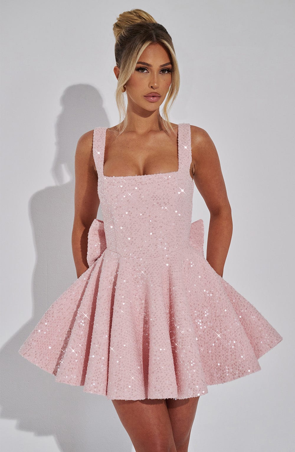 Flourenne Dorothea Mini Dress in Blush
