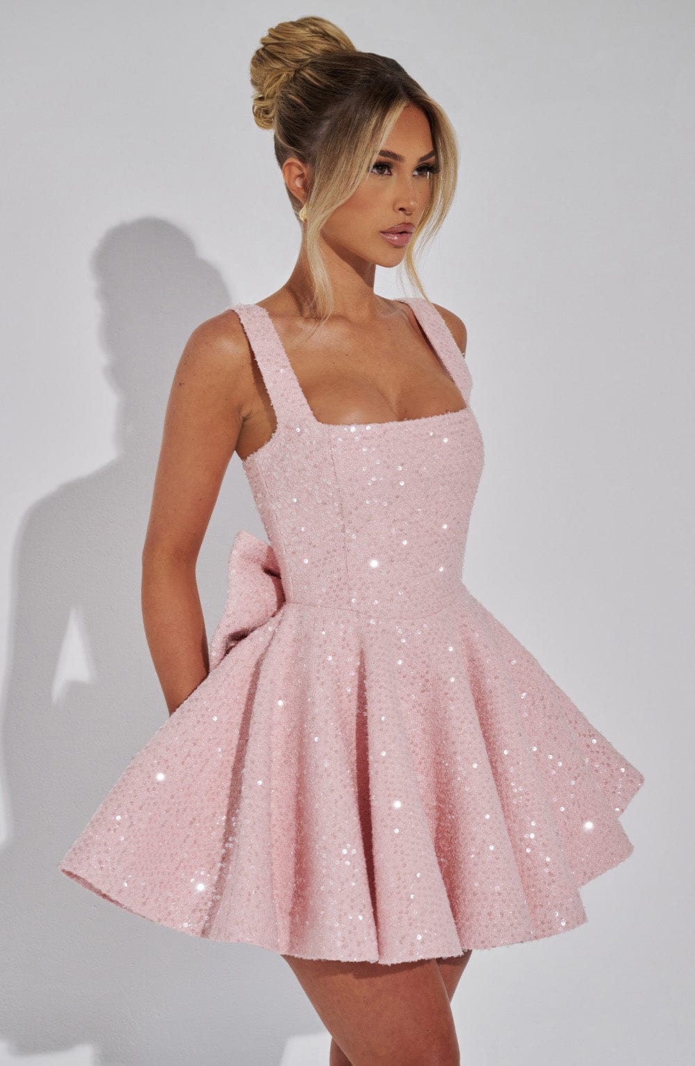Flourenne Dorothea Mini Dress in Blush