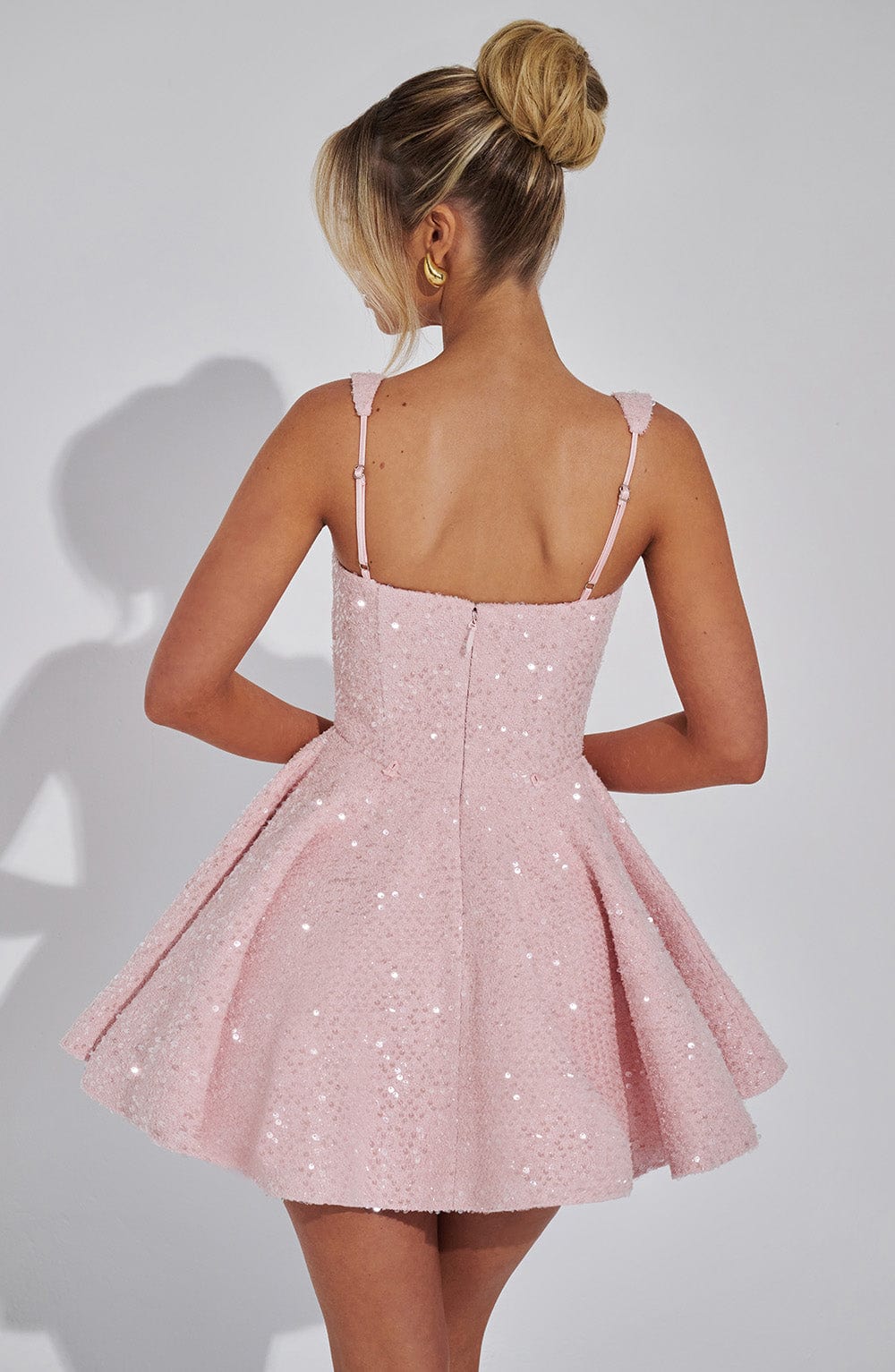 Flourenne Dorothea Mini Dress in Blush