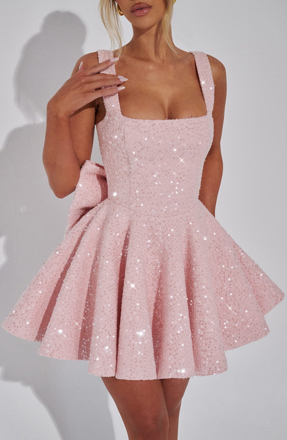 Flourenne Dorothea Mini Dress in Blush