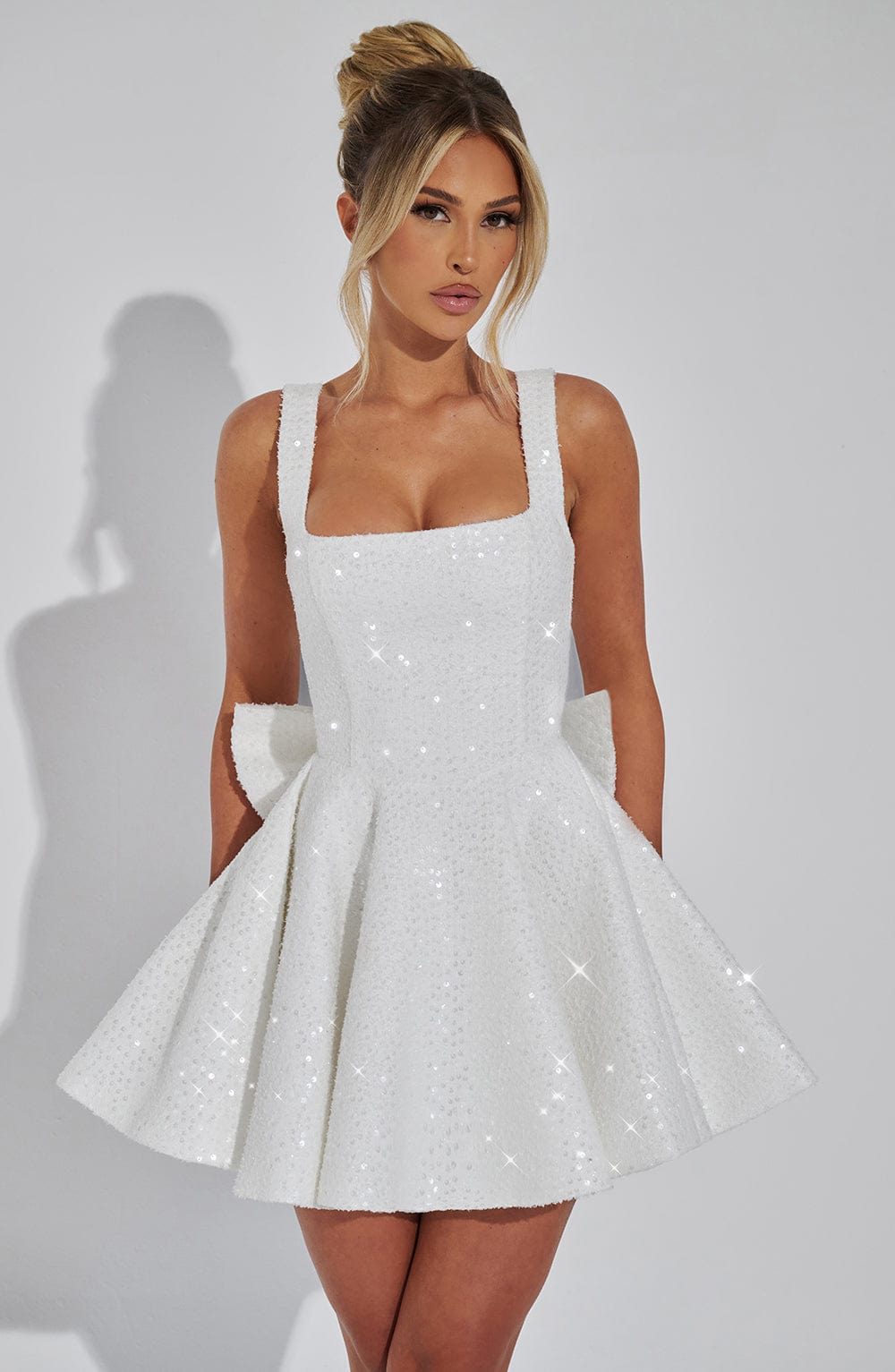 Flourenne Dorothea Mini Dress in Ivory