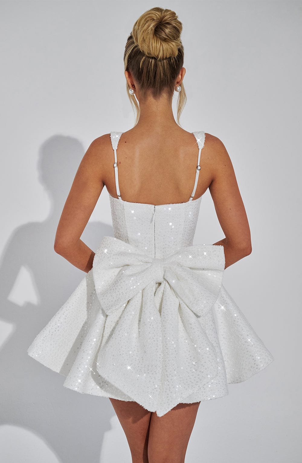 Flourenne Dorothea Mini Dress in Ivory