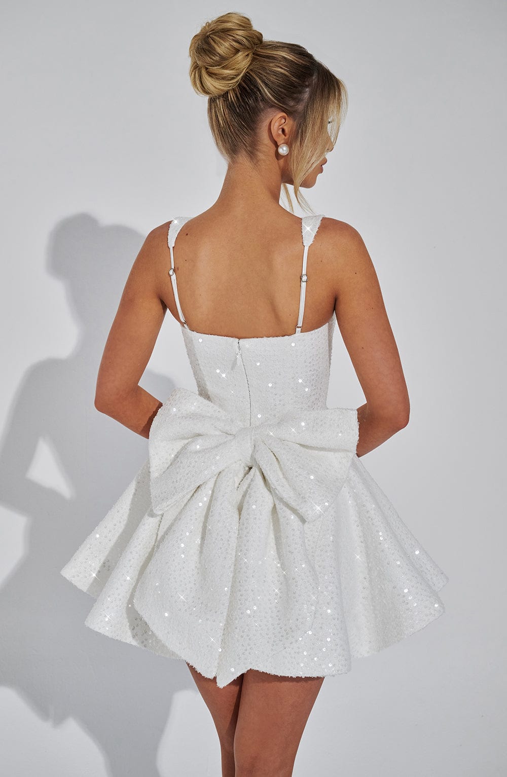 Flourenne Dorothea Mini Dress in Ivory