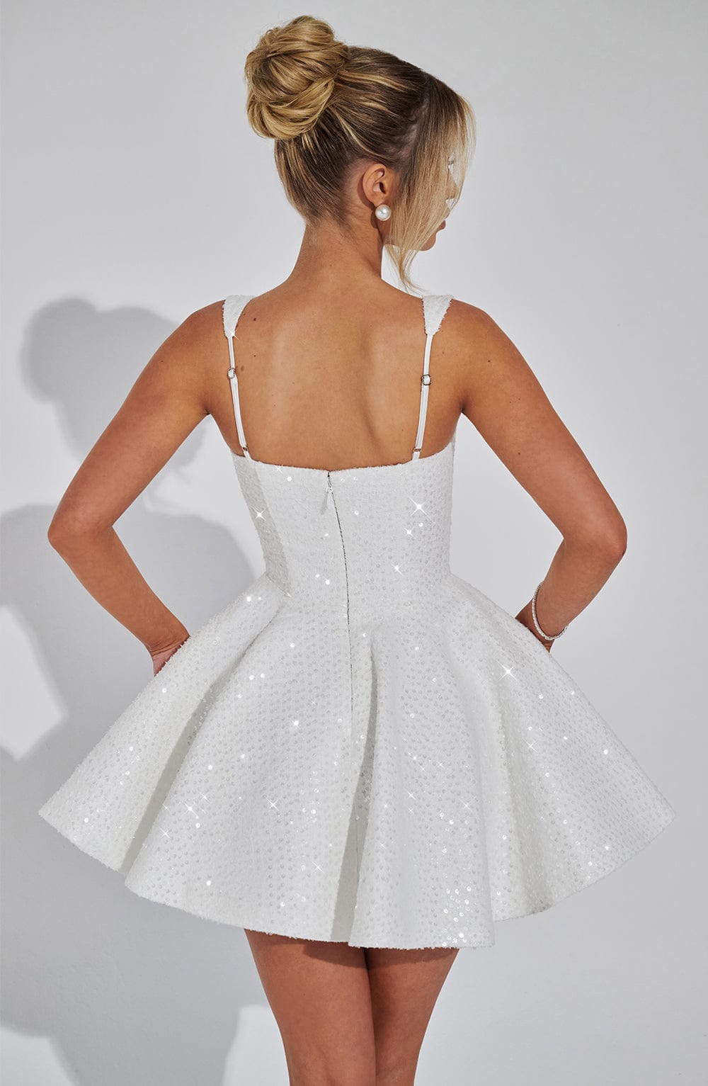 Flourenne Dorothea Mini Dress in Ivory
