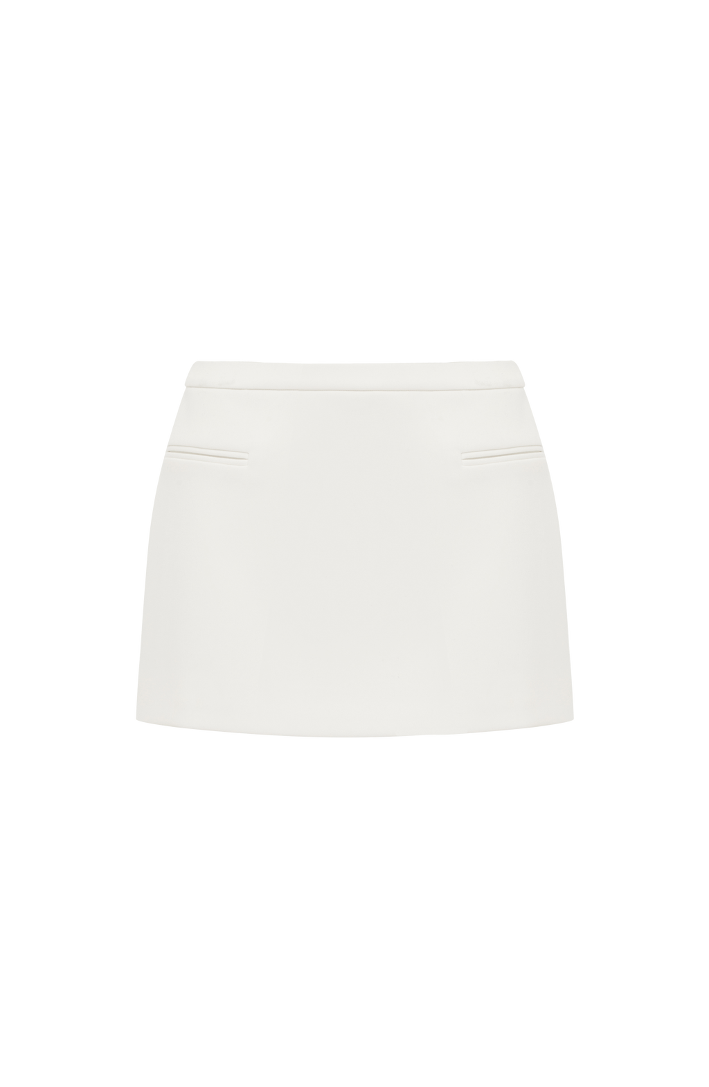 Flourenne Edana Mini Skirt in Ivory