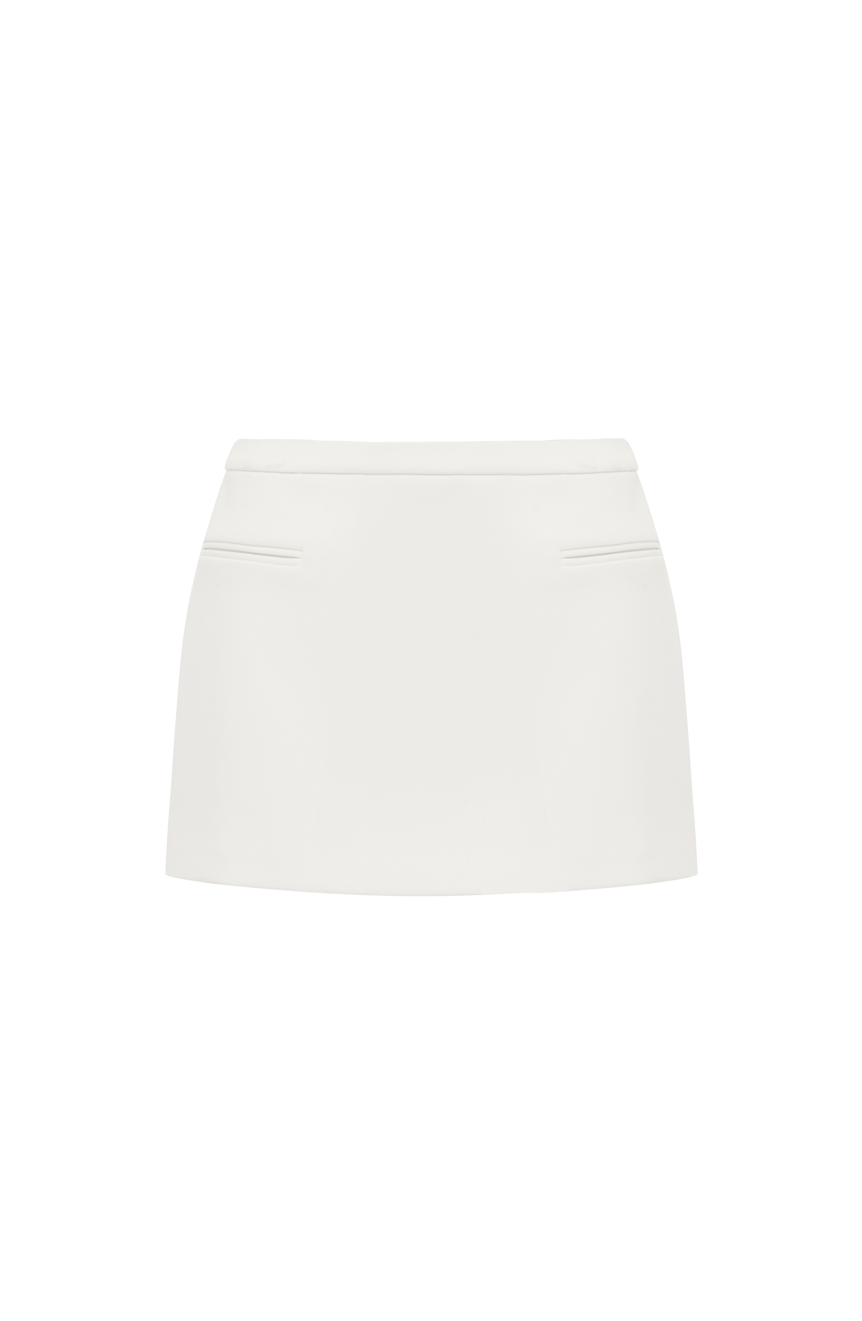 Flourenne Edana Mini Skirt in Ivory