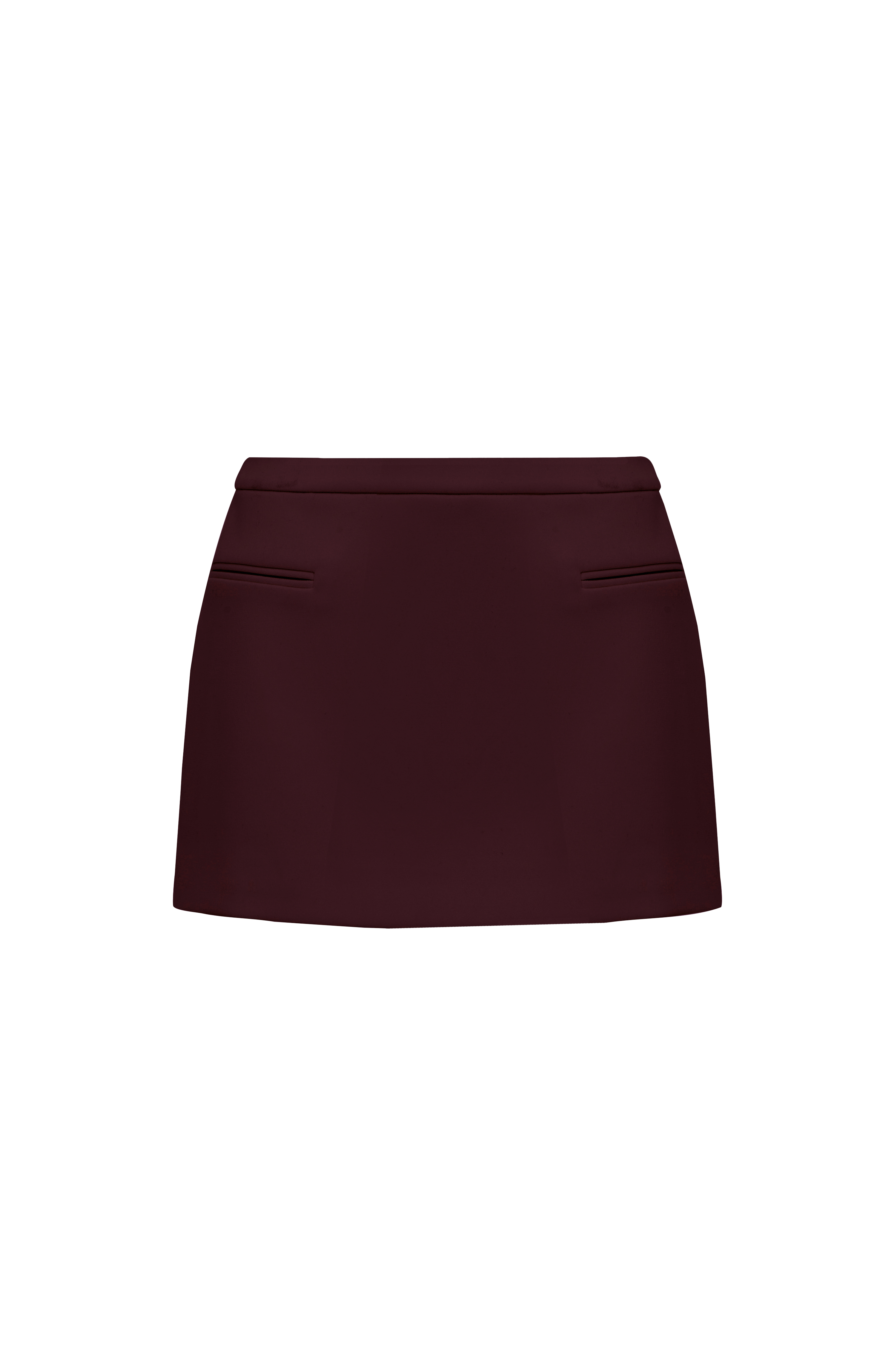 Flourenne Edana Mini Skirt in Plum