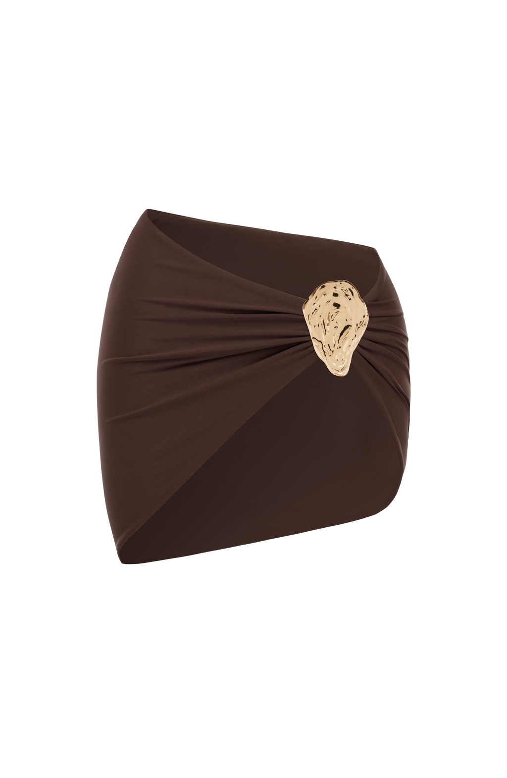 Flourenne Edeline Mini Sarong in Plum Brown