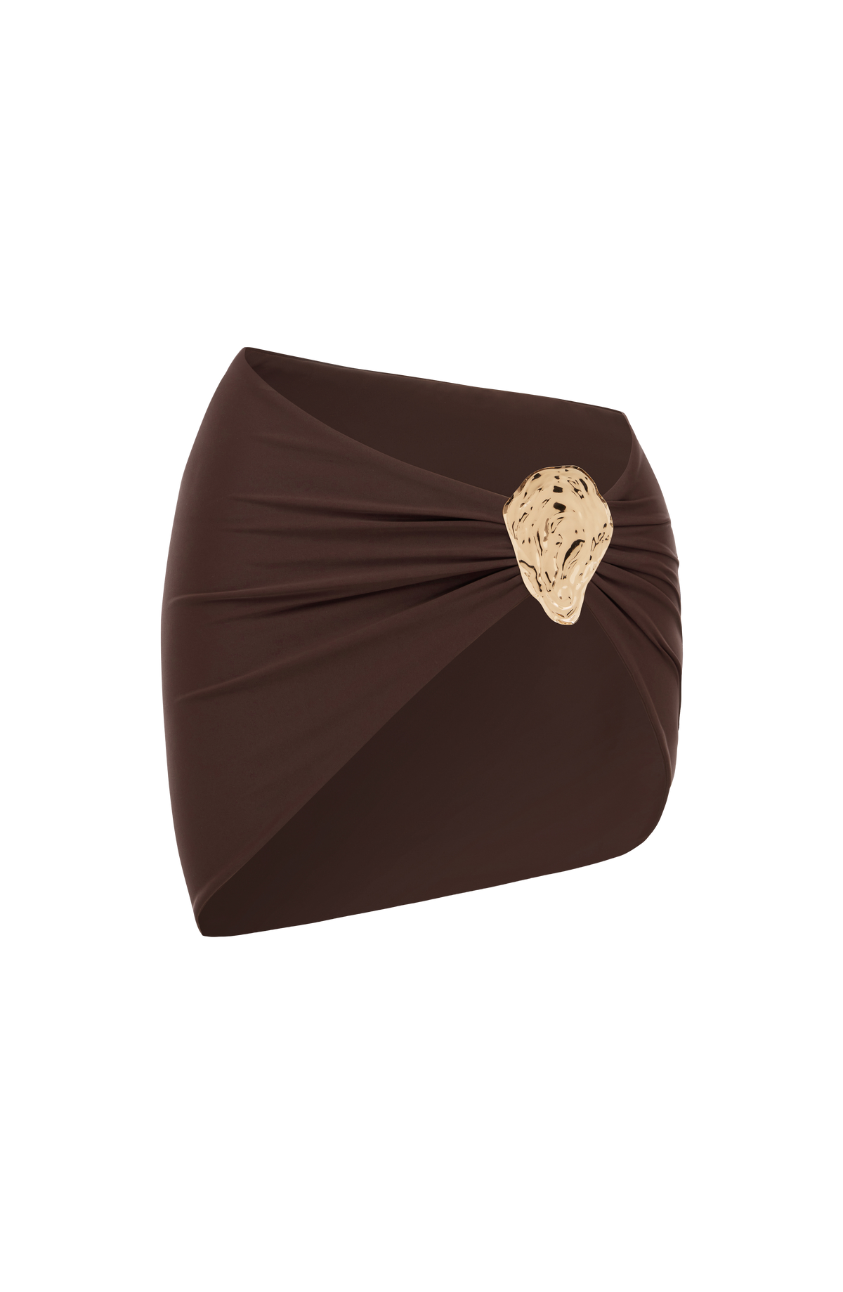 Flourenne Edeline Mini Sarong in Plum Brown