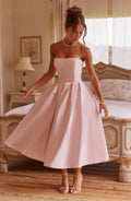 Flourenne Editha Midi Dress in Blush
