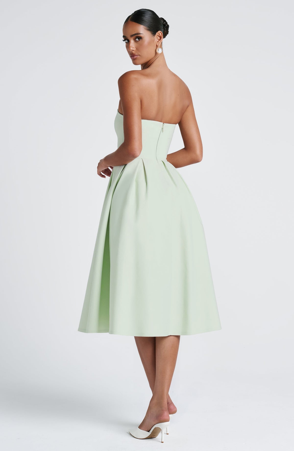 Flourenne Editha Midi Dress in Mint