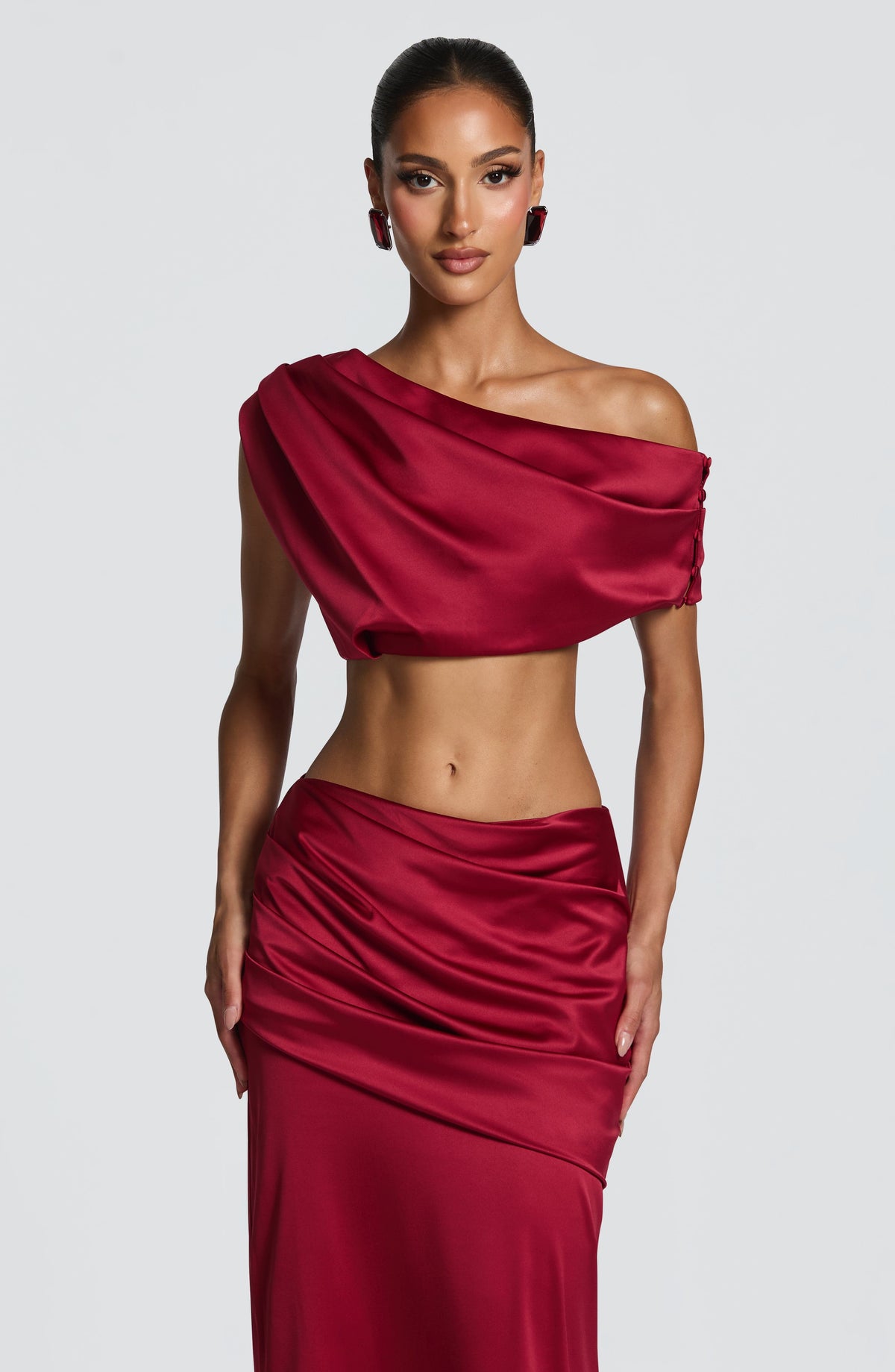 Flourenne Edwyna Top in Burgundy