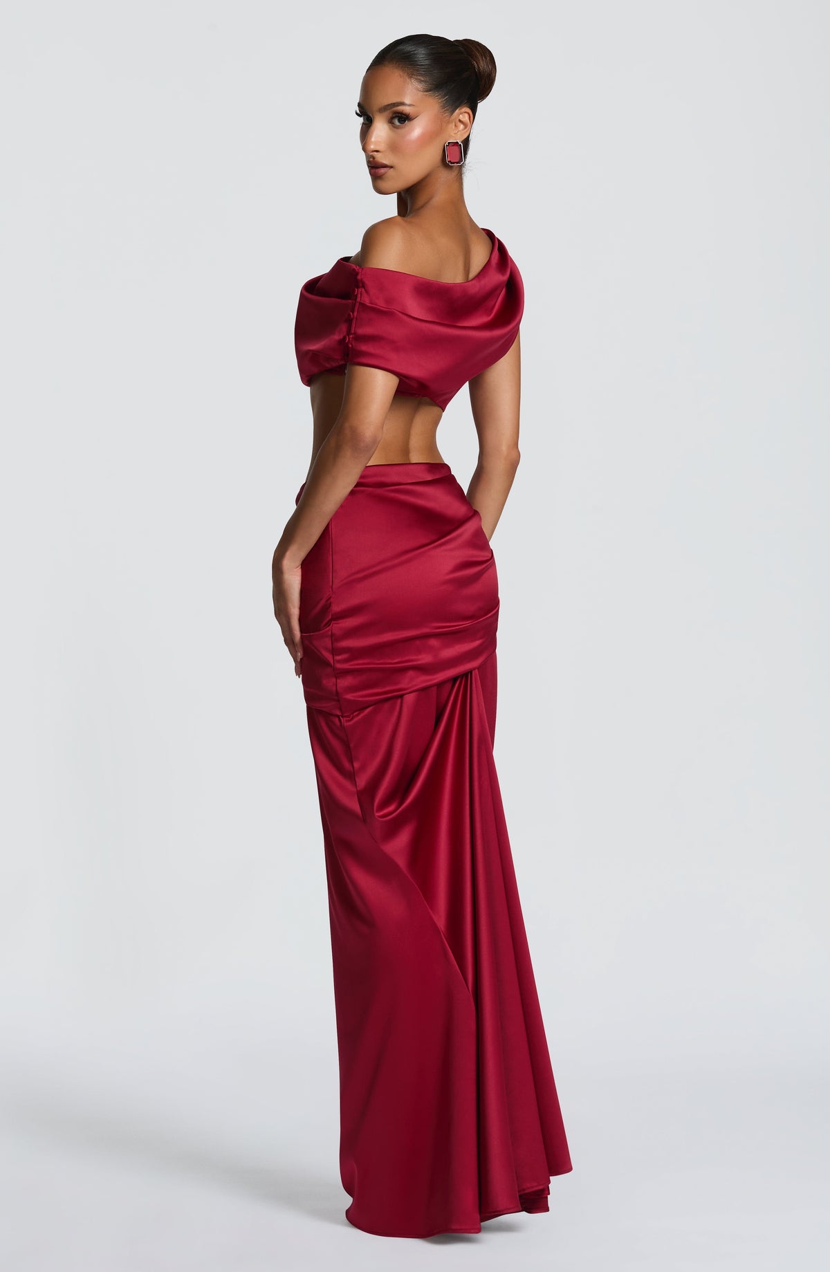 Flourenne Edwyna Top in Burgundy