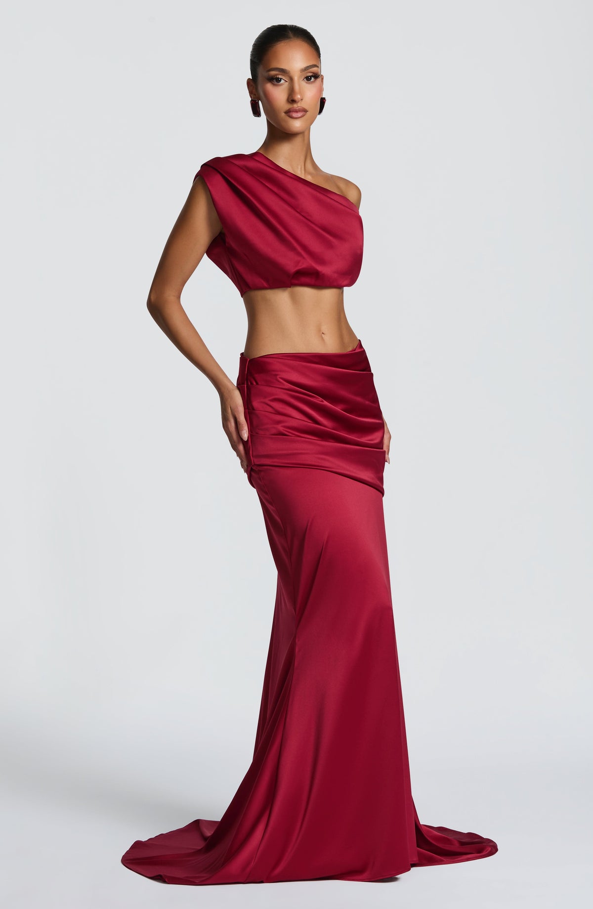 Flourenne Edwyna Top in Burgundy