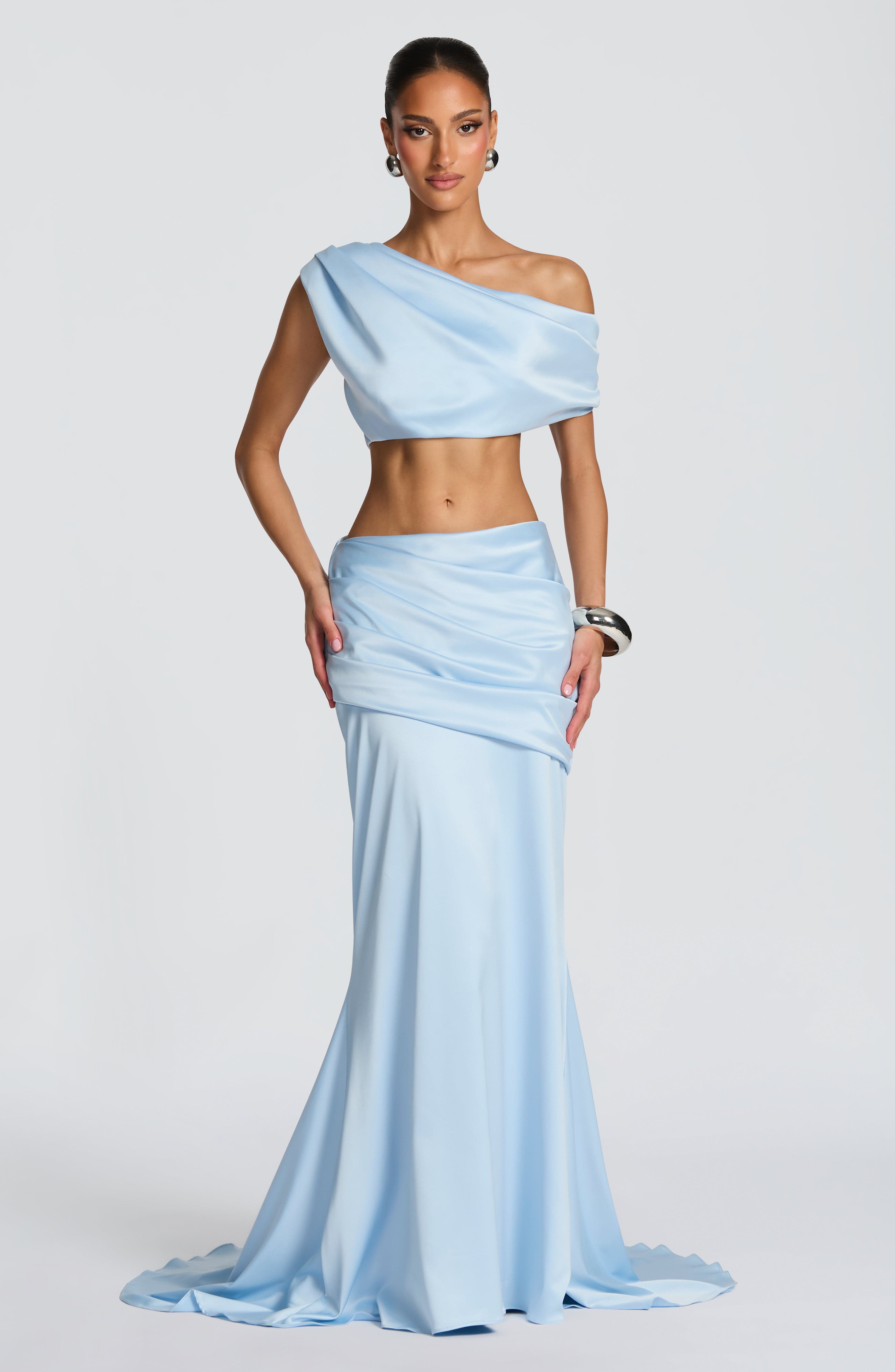 Flourenne Edwyna Top in Glacier Blue
