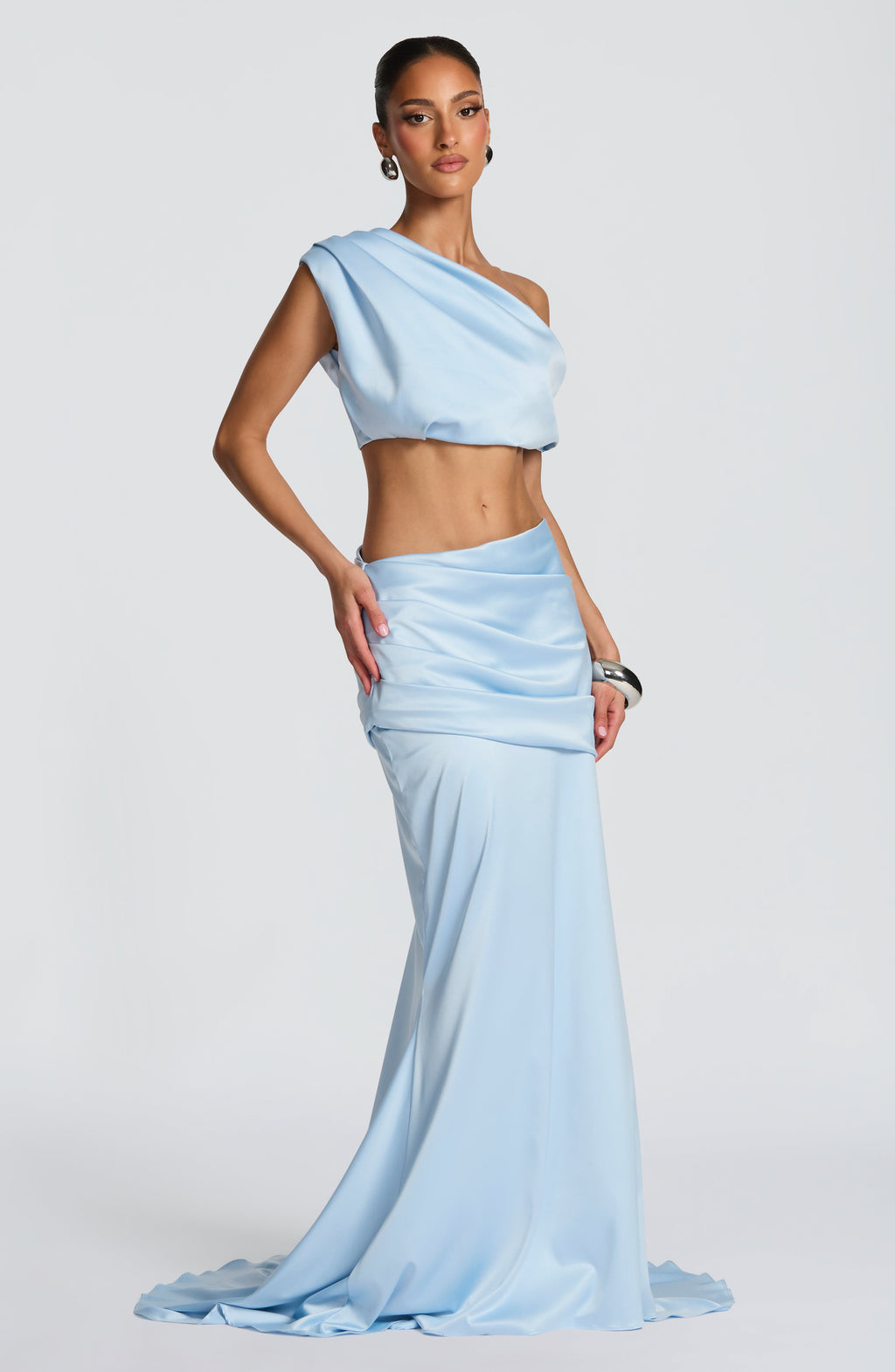 Flourenne Edwyna Top in Glacier Blue